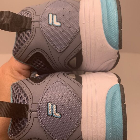 FILA Womens WINDSHIFT 15 Running Shoes Gray Teal s - Picture 2 of 4